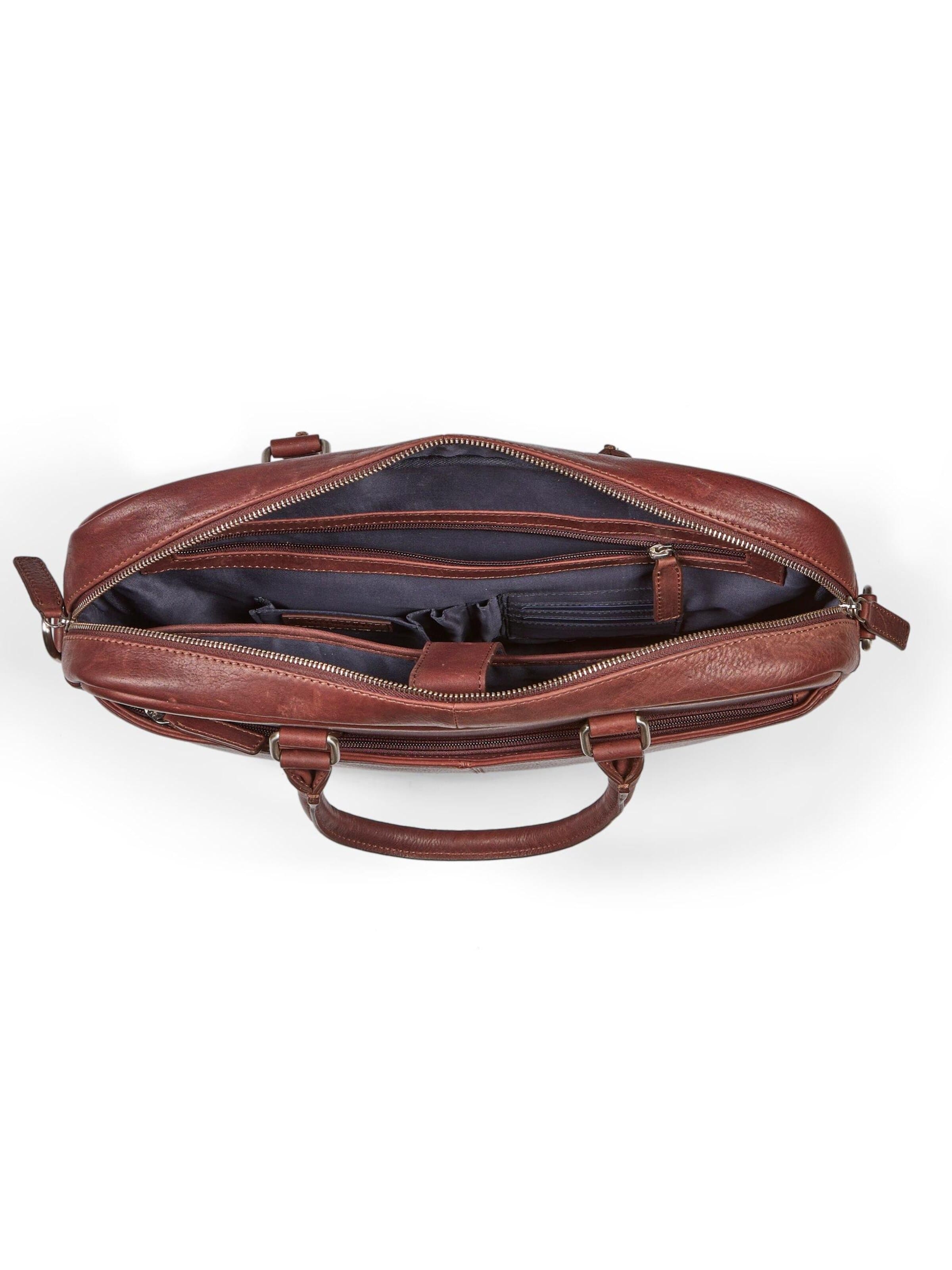 Borsa per laptop 'Laptop Bag Morris Brown' di Howard London in marrone