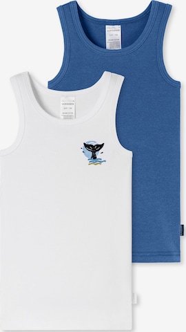 Maillot de corps 'Fine Rib' SCHIESSER en bleu : devant