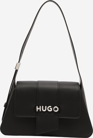 HUGO Red - Mala de ombro 'Mel' em preto: frente