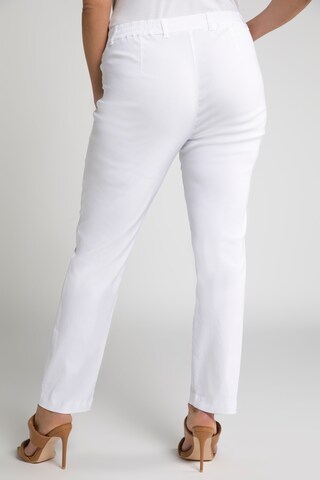 Regular Pantaloni 'Mony' de la Ulla Popken pe alb