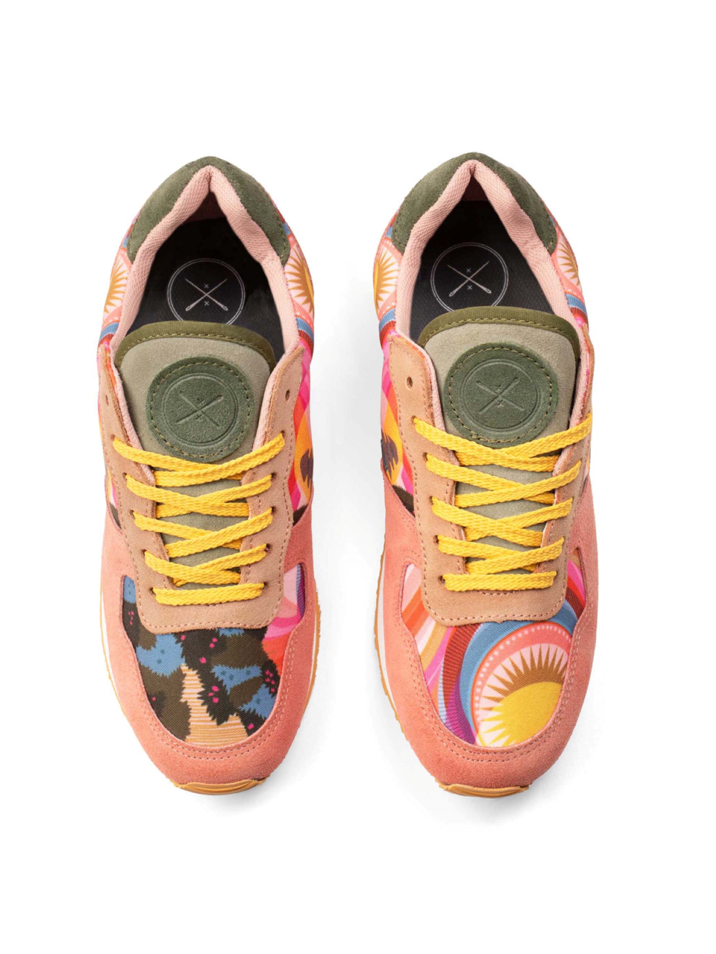 inkkas Sneaker low 'Inkkas Samadhi Sneaker – Handgefertigter Damen-Sneaker in Sunset-Farben'‌‌‌‌‌‌‌ in Mischfarben