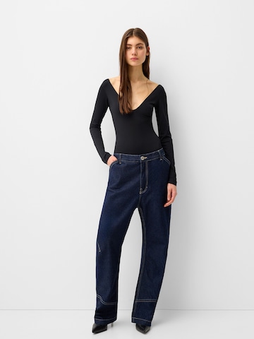 Bershka Shirt bodysuit in Black