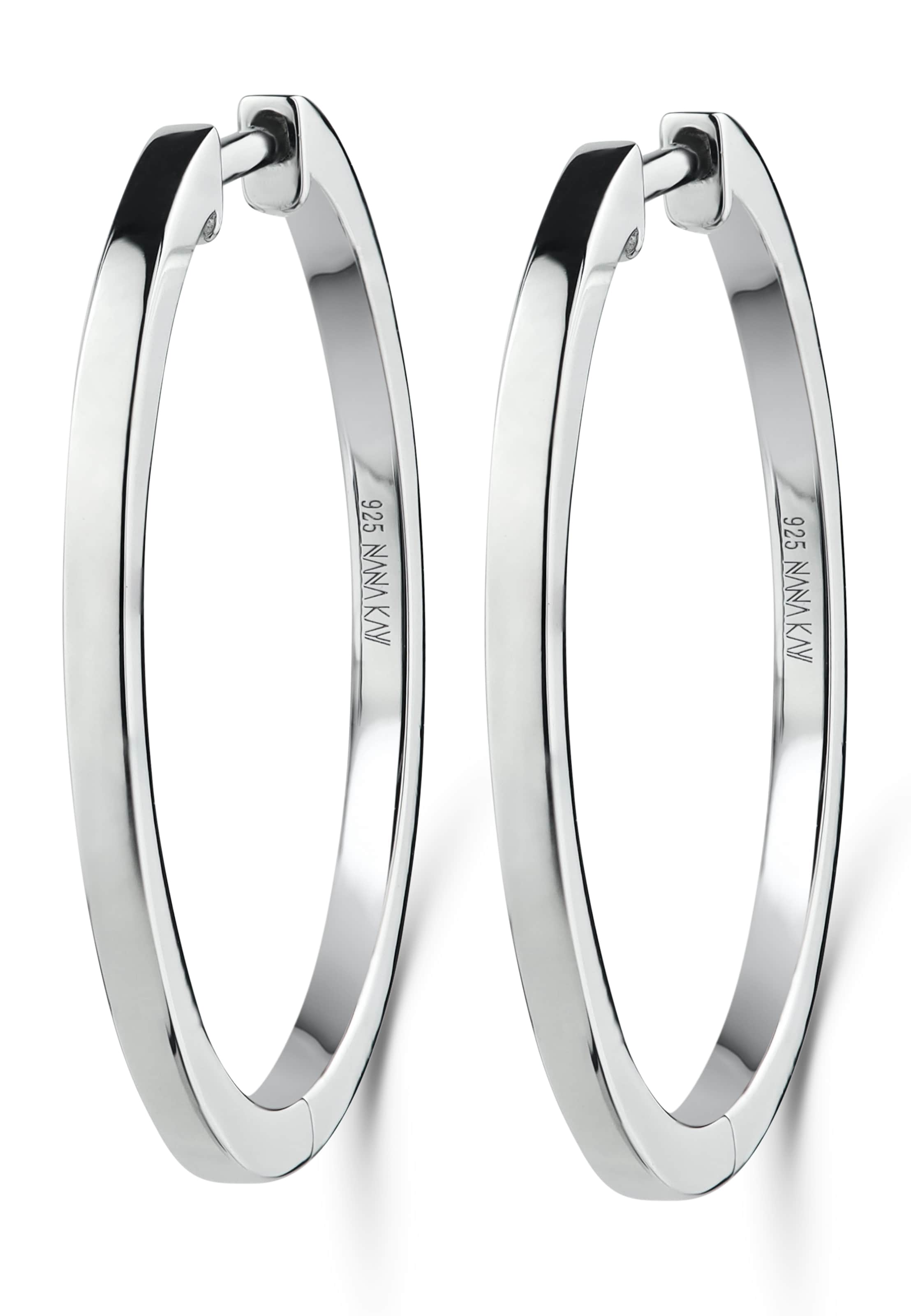 Nana Kay Earrings in Silver: front