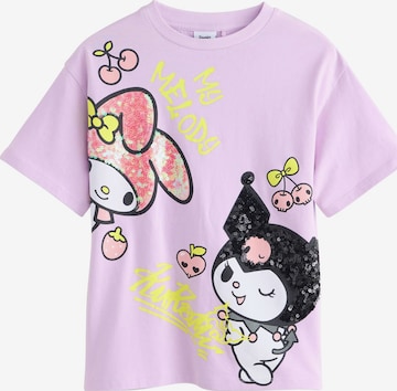 T-Shirt Next en violet : devant