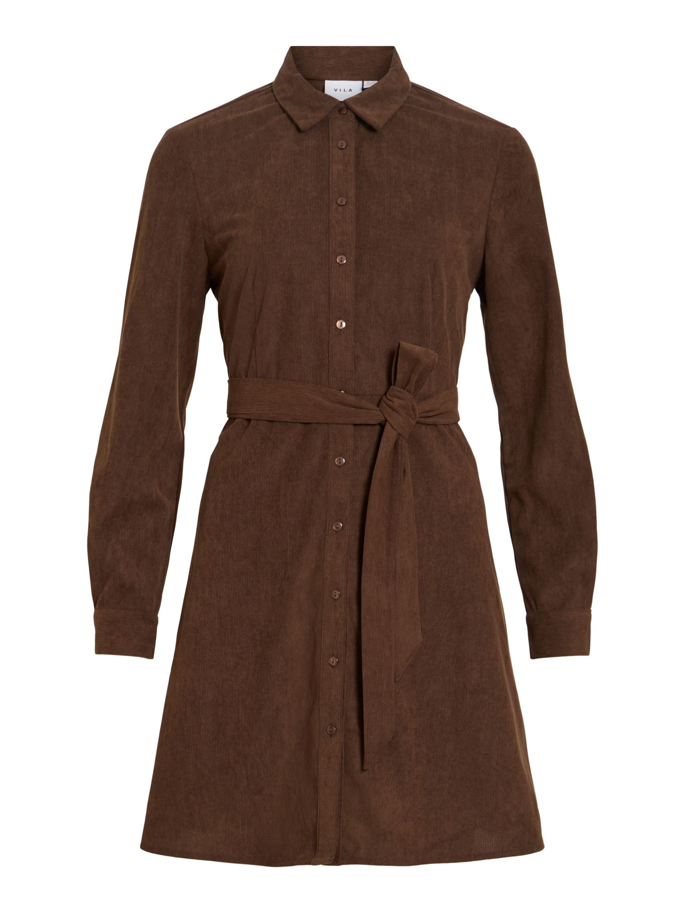 VILA Blousejurk 'VIELSA' in Bruin: voorkant