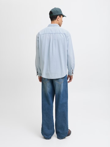 JACK & JONES Классический крой Рубашка 'JORNORREBRO' в Синий
