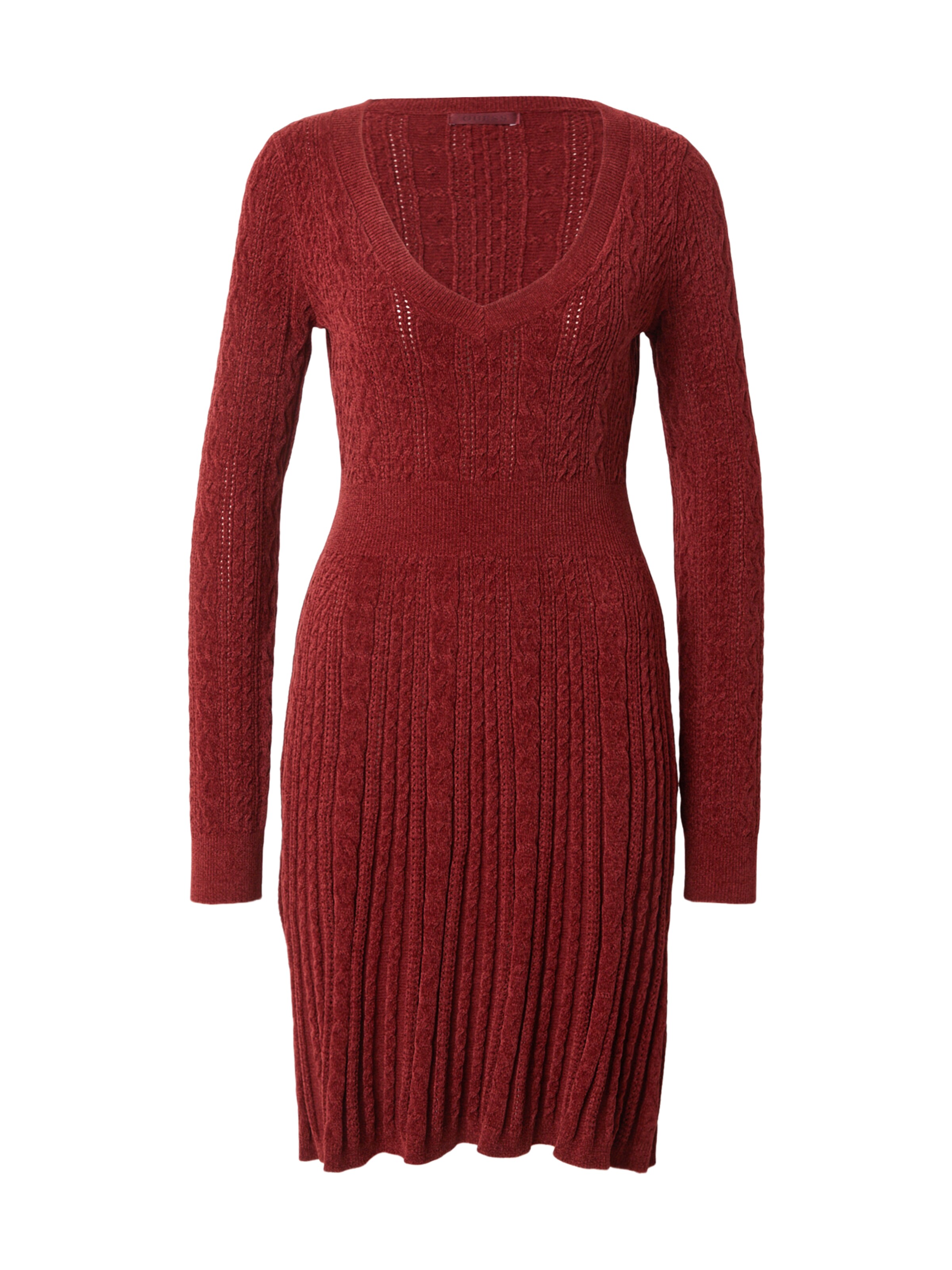 GUESS Strikkjole 'JOANNA' i rød: forside