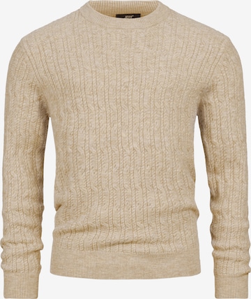 Pull-over 'JFMicah' JEFF en beige : devant