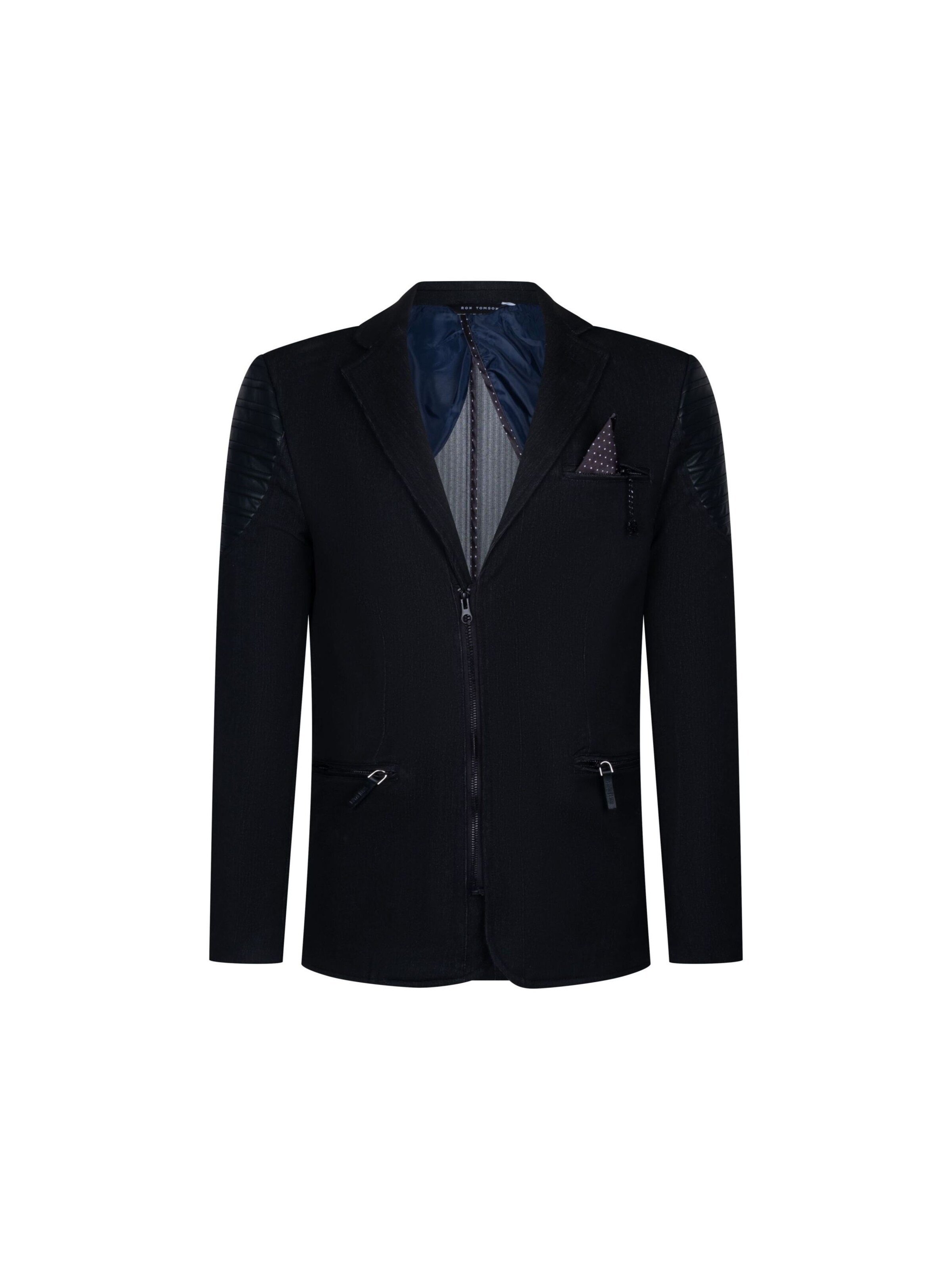 Ron Tomson Outdoorjacke in Schwarz: Vorderseite