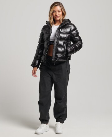 Superdry Winterjas in Zwart