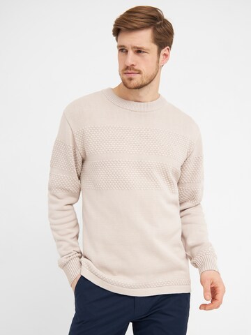 CLIPPER Pullover 'Aarhus' in Beige: predná strana