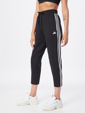 ADIDAS PERFORMANCE Normalny krój Spodnie sportowe 'Aeroready Made4 3-Stripes Tapered' w kolorze czarny: przód