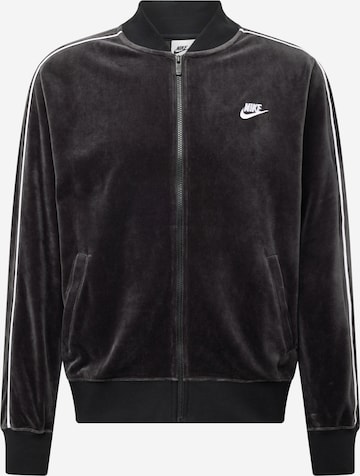 Nike Sportswear Sweatjakke i sort: forside