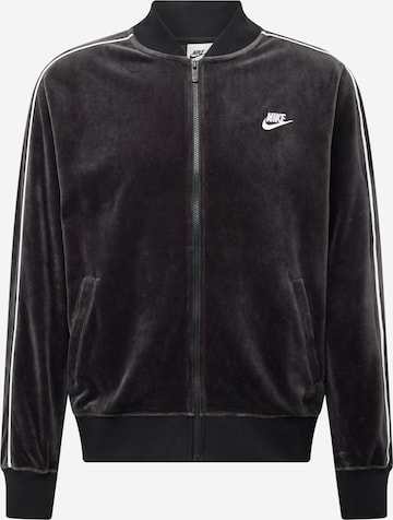 Nike Sportswear Sweatvest in Zwart: voorkant