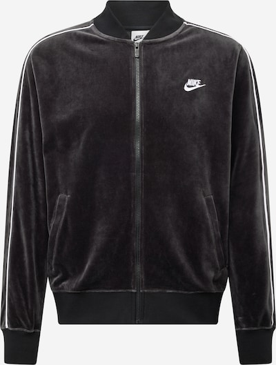 Nike Sportswear Кофта на молнии в Черный / Белый, Обзор товара