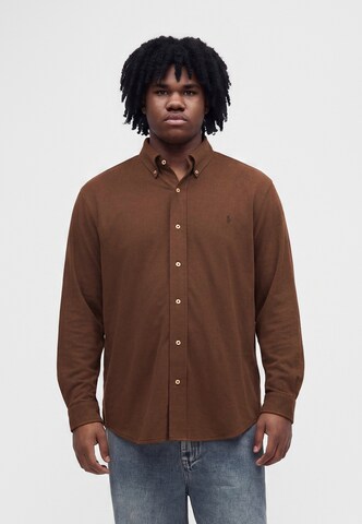 Polo Ralph Lauren Big & Tall Rovný strih Košeľa - Hnedá: predná strana