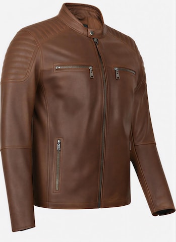 Veste mi-saison 'HARRISSON' CYCAS D'OR en marron : devant