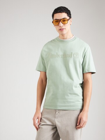 TIMBERLAND - Camiseta en verde: frente
