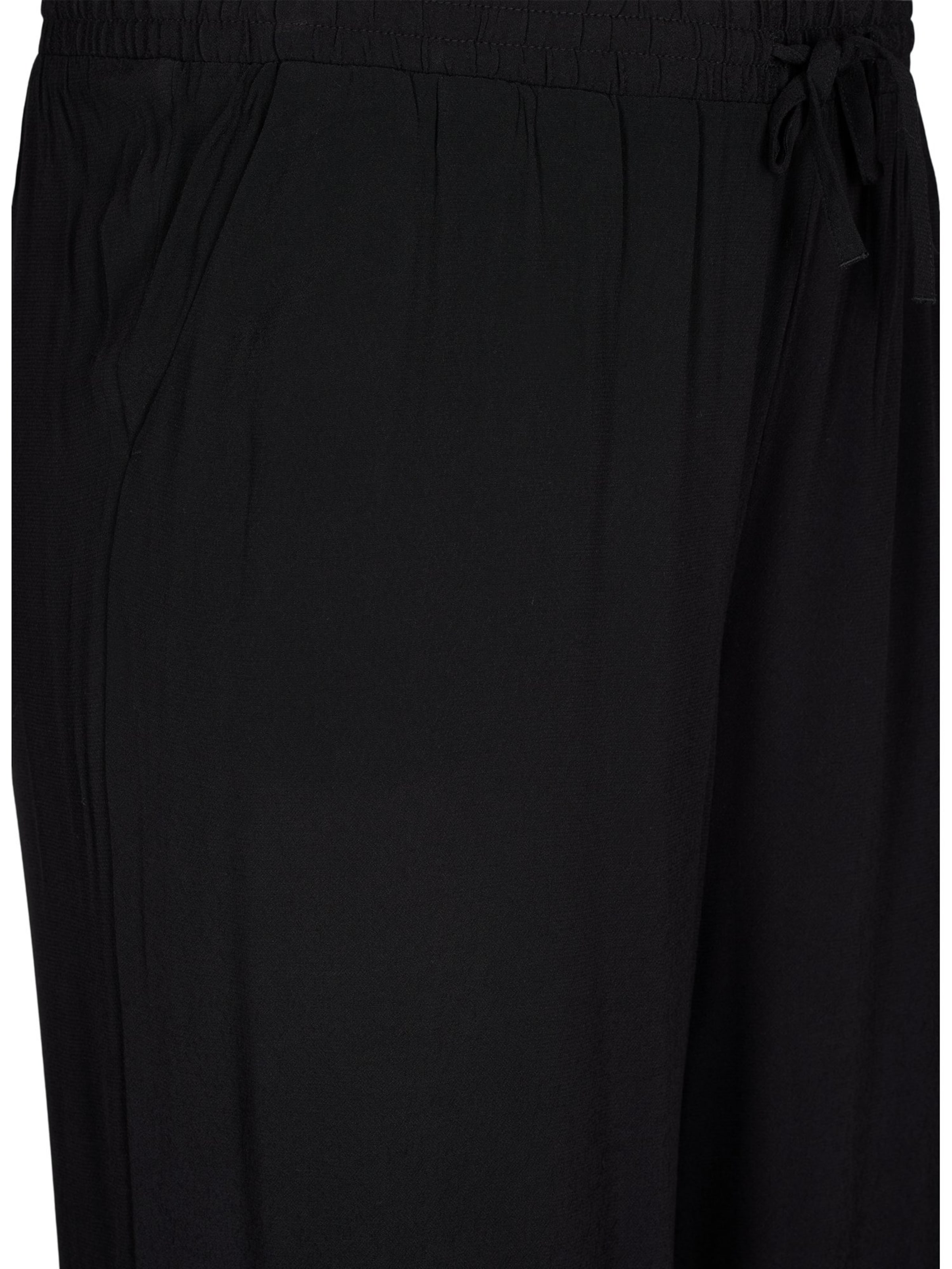 Zizzi Loosefit Παντελόνι 'BELLA' σε μαύρο