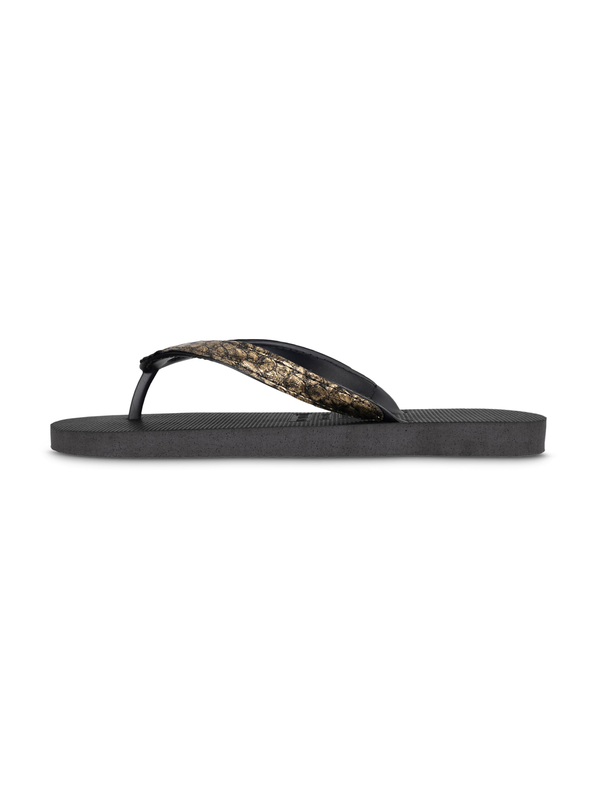 Uzurii Luxury Footwear T-Bar Sandals 'Python' in Black: front