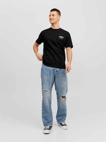 JACK & JONES - Camiseta 'FEAST' en negro