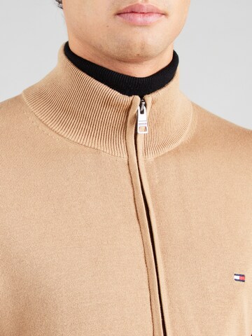 TOMMY HILFIGER Gebreid vest 'Essential' in Groen