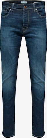 SELECTED HOMME Slimfit Jeans 'Leon' i blå: framsida