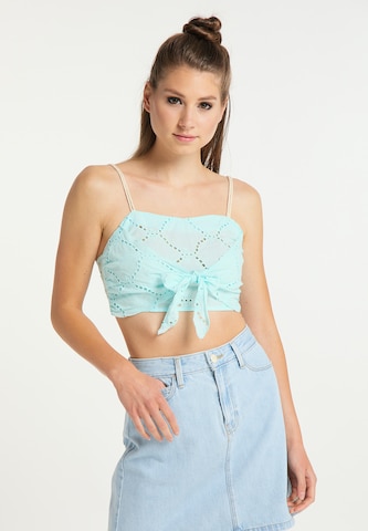 MYMO Top in Blauw: voorkant