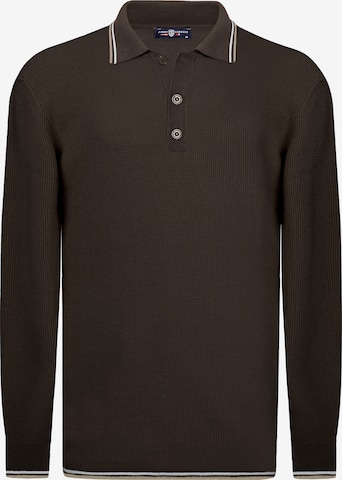 Pull-over Jimmy Sanders en marron : devant