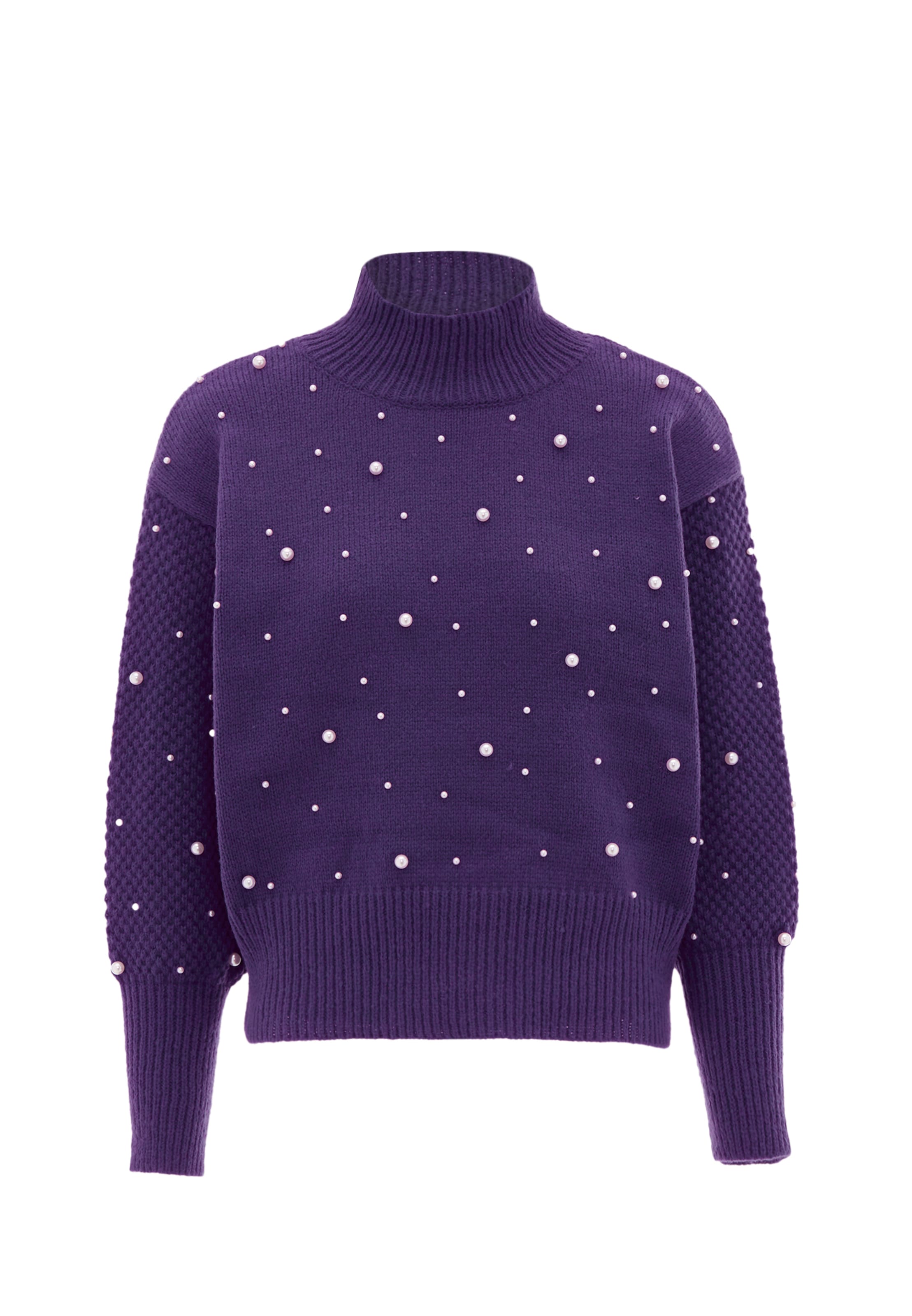nascita Svetr – fialová: přední strana
