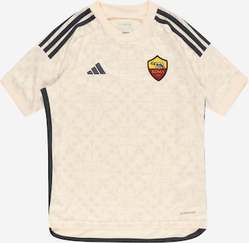ADIDAS PERFORMANCE Funkcionalna majica 'As Roma 23/24' | bež barva: sprednja stran