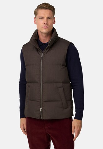 Boggi Milano Bodywarmer in Bruin: voorkant