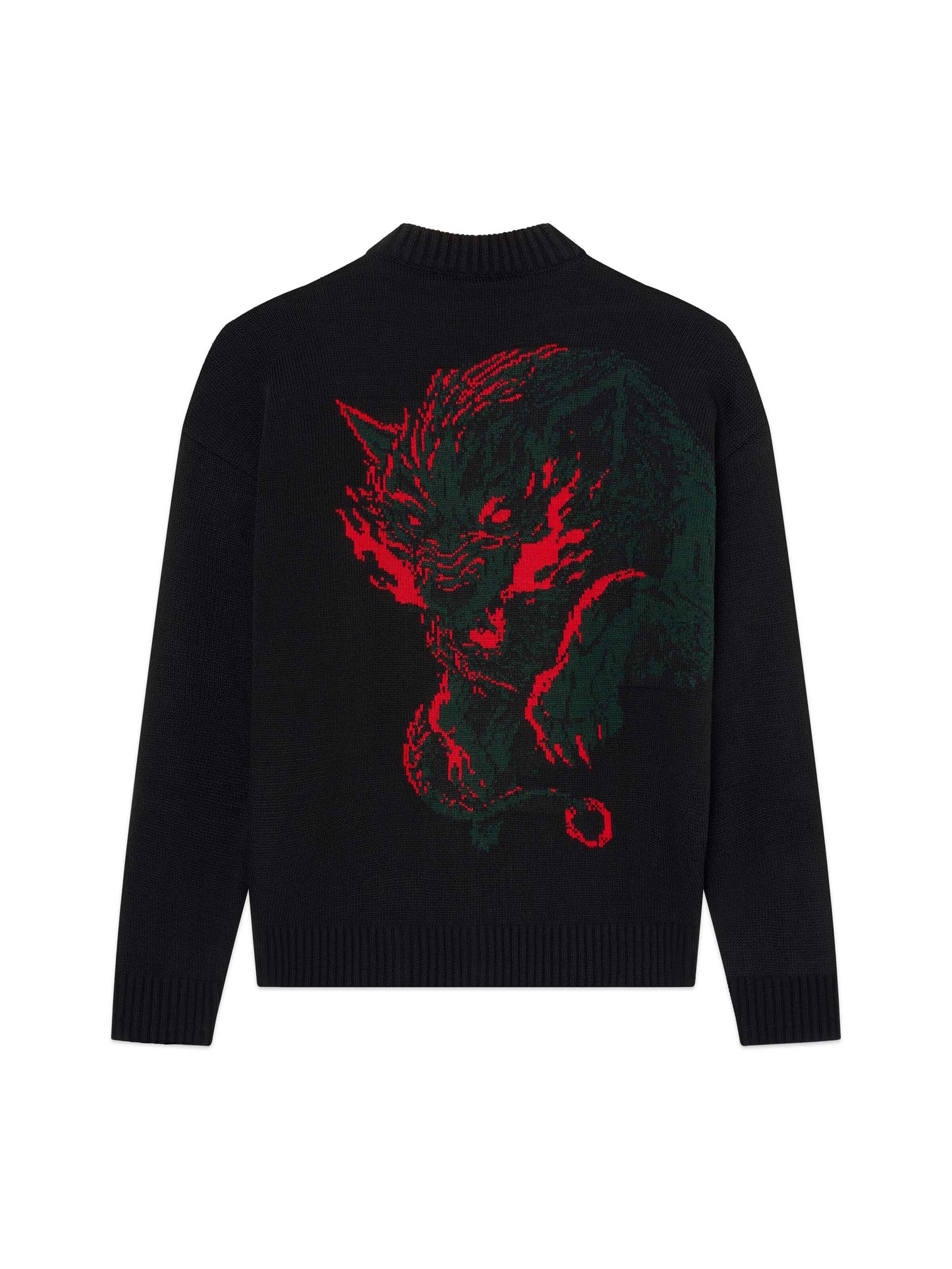 Pull-over 'Cù-Sìth' DOLLY NOIRE en noir