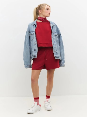 No Matter What Wide leg Trousers in Red