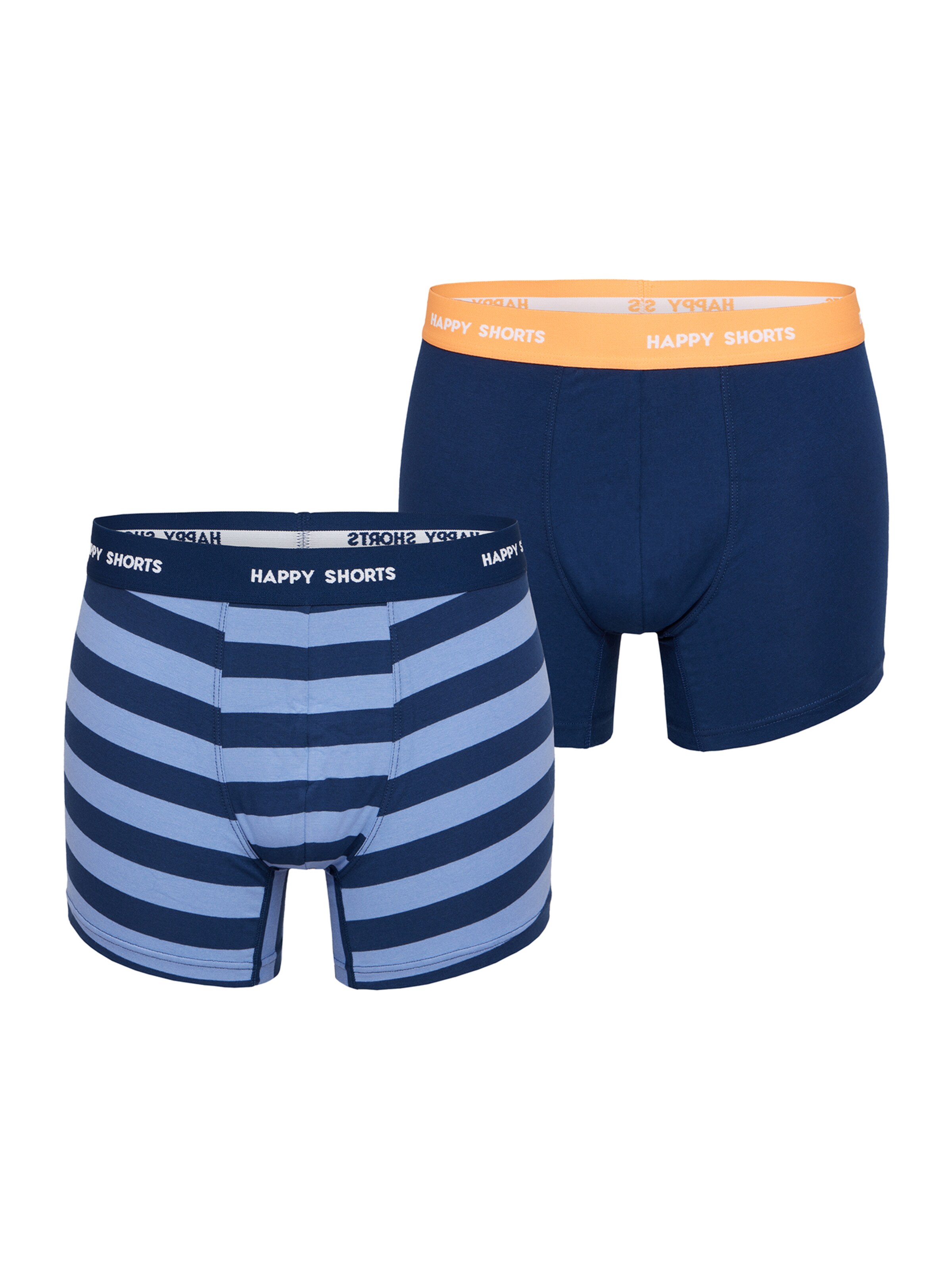Happy Shorts Retro Pants ' Trunks ' in Blau: Vorderseite