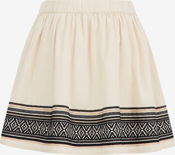WE Fashion Skirt in Beige: front