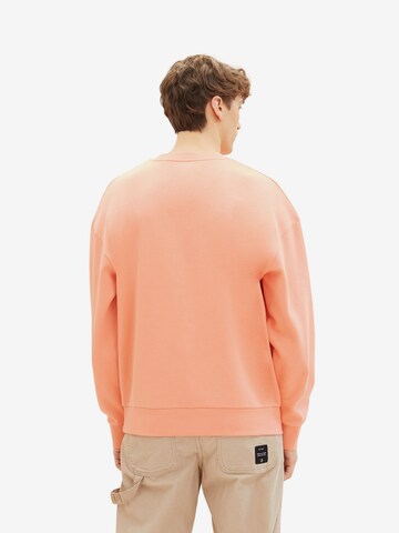 TOM TAILOR DENIM Sweatshirt in Orange