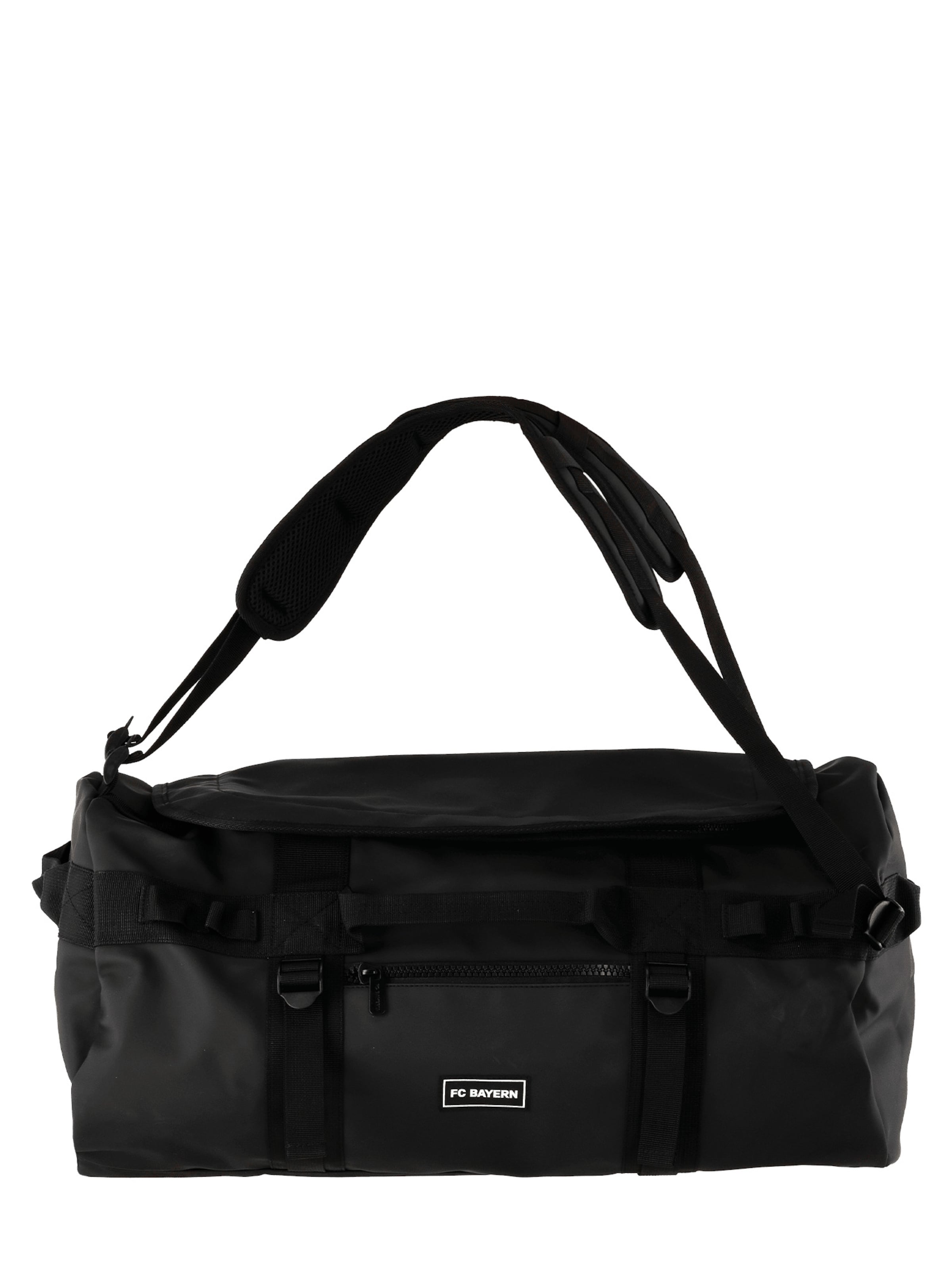 FC BAYERN MÜNCHEN Athletic Gym Bag in Black: front