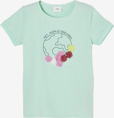s.Oliver Shirt in de kleur Aqua / Geel / Pink / Rood / Zwart, Productweergave