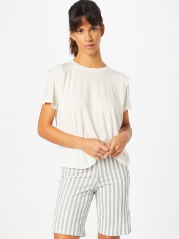 SCHIESSER Pajama Shirt in White: front