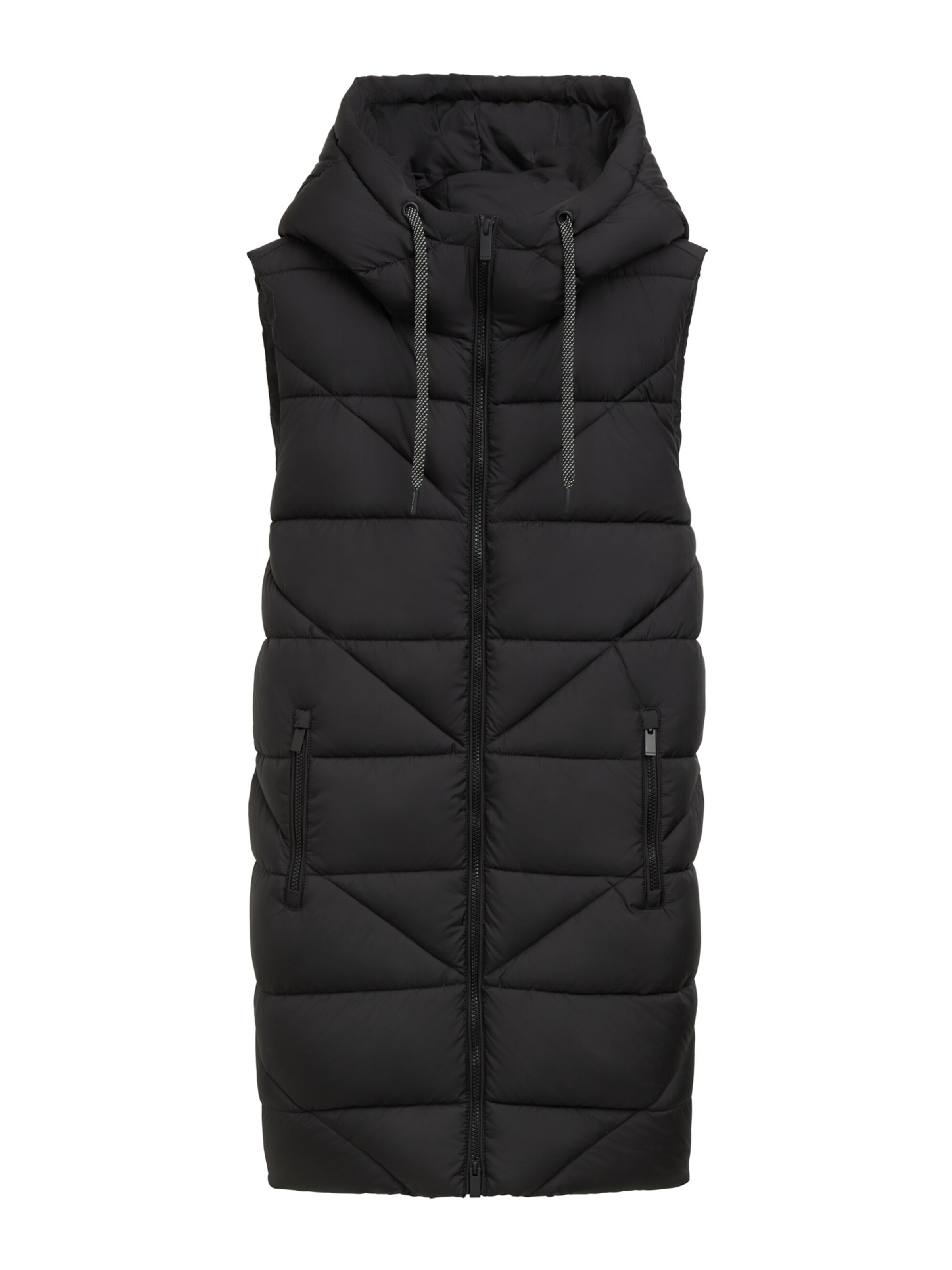 Gilet TOM TAILOR en noir : devant