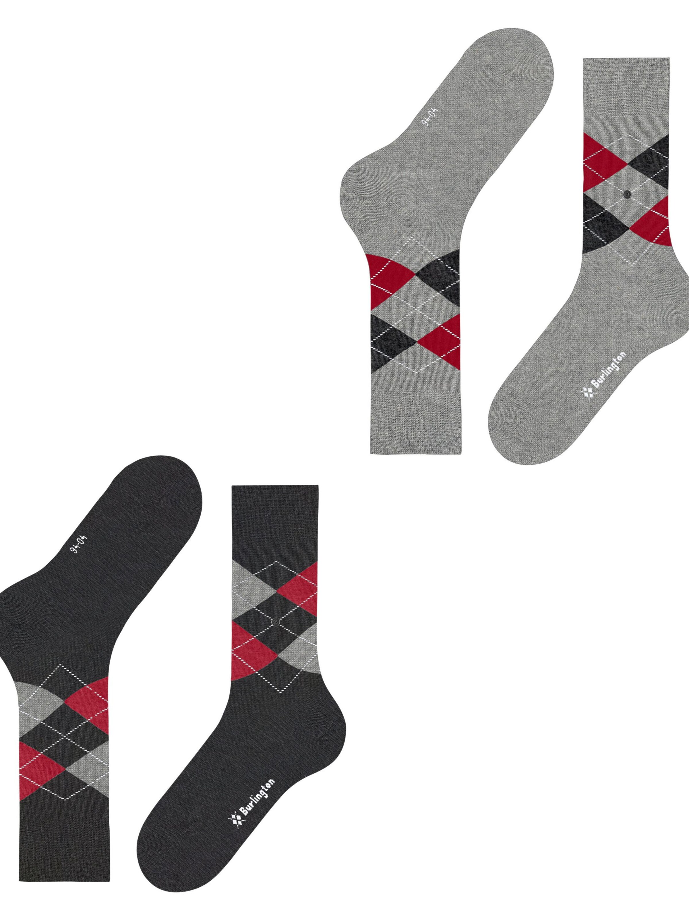 BURLINGTON Socks 'Everyday Argyle' in Black