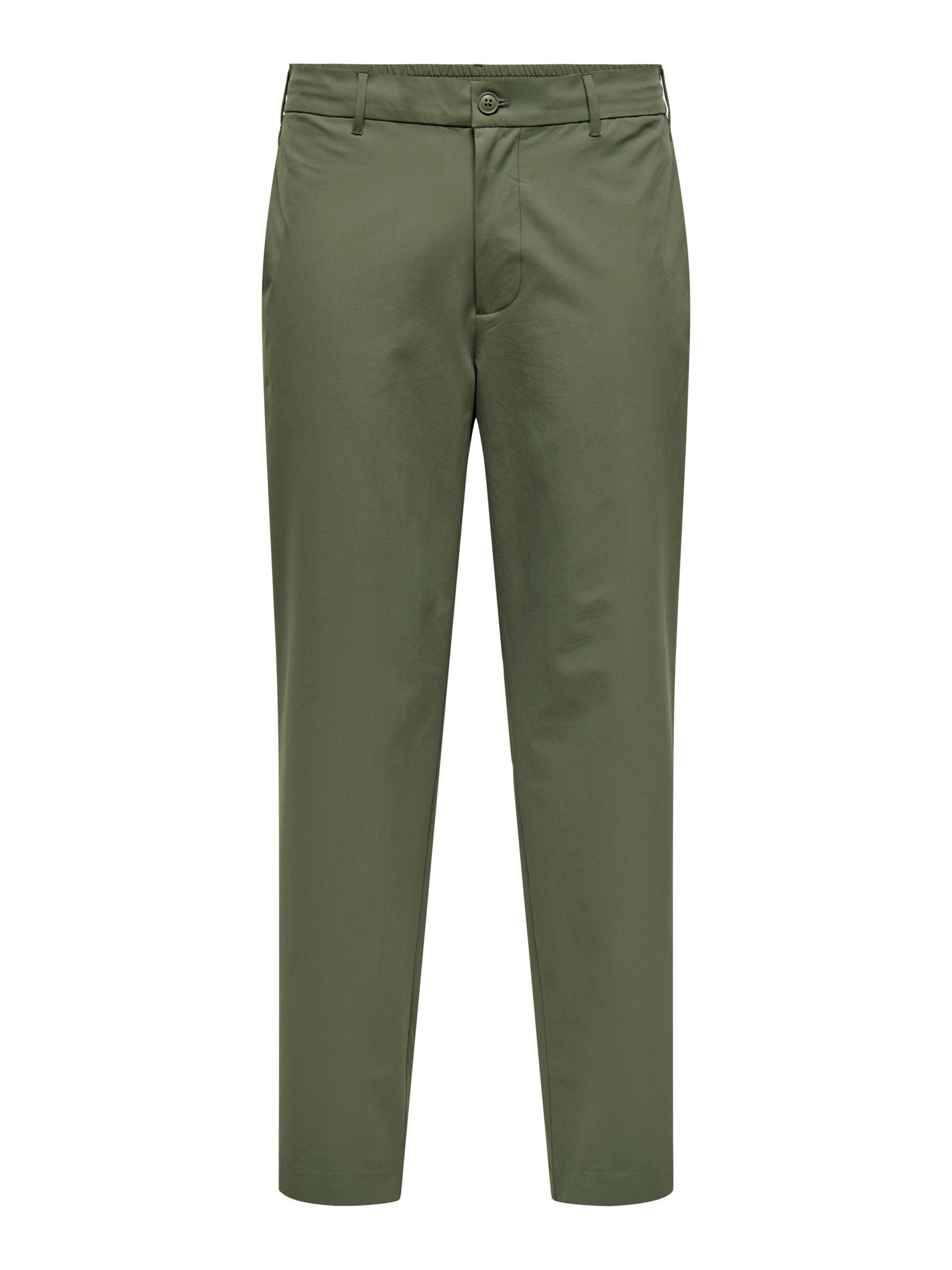 žalia Only & Sons Standartinis „Chino“ stiliaus kelnės 'ONSFlex': priekis