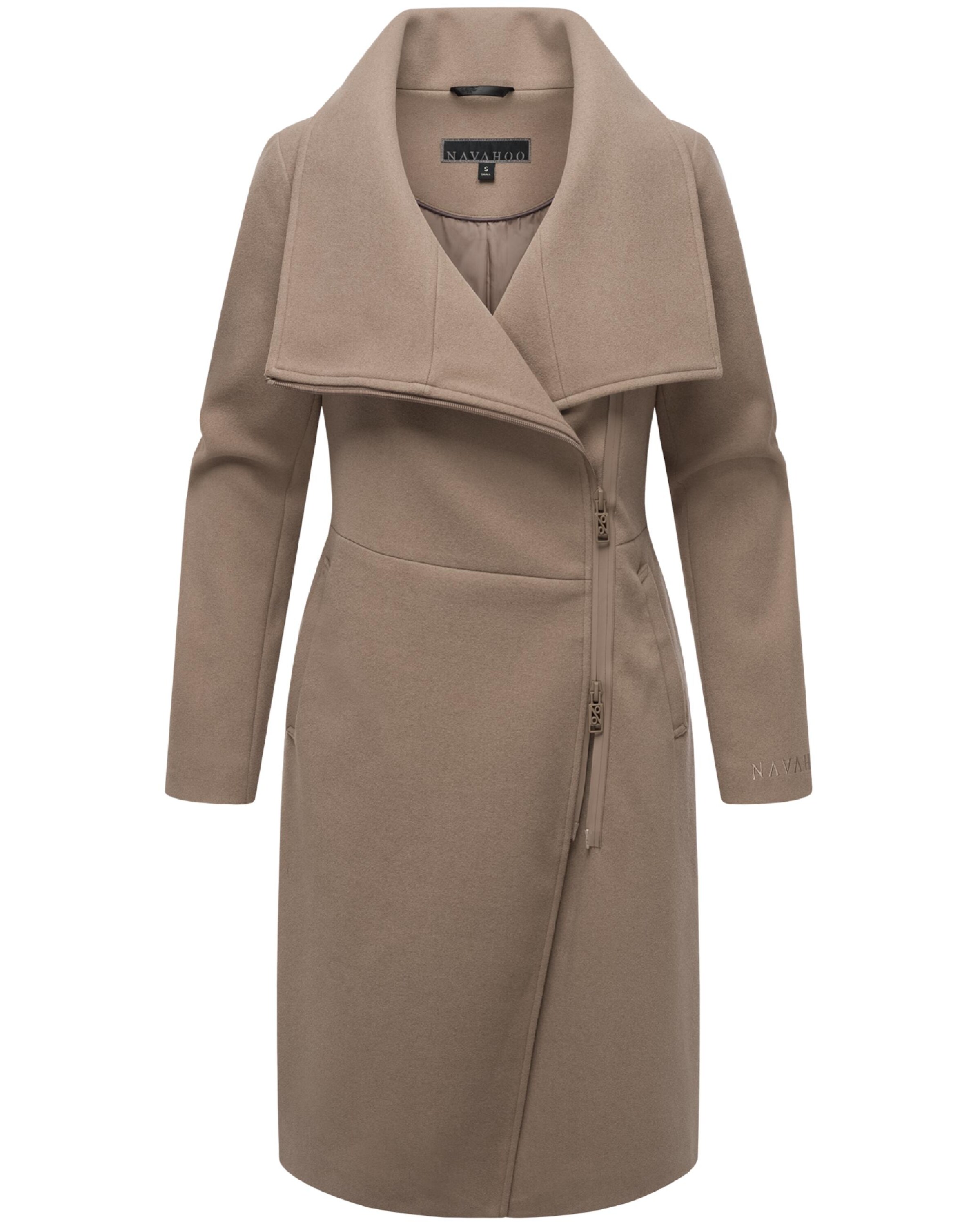 NAVAHOO Демисезонное пальто 'Samtrose' в Серый