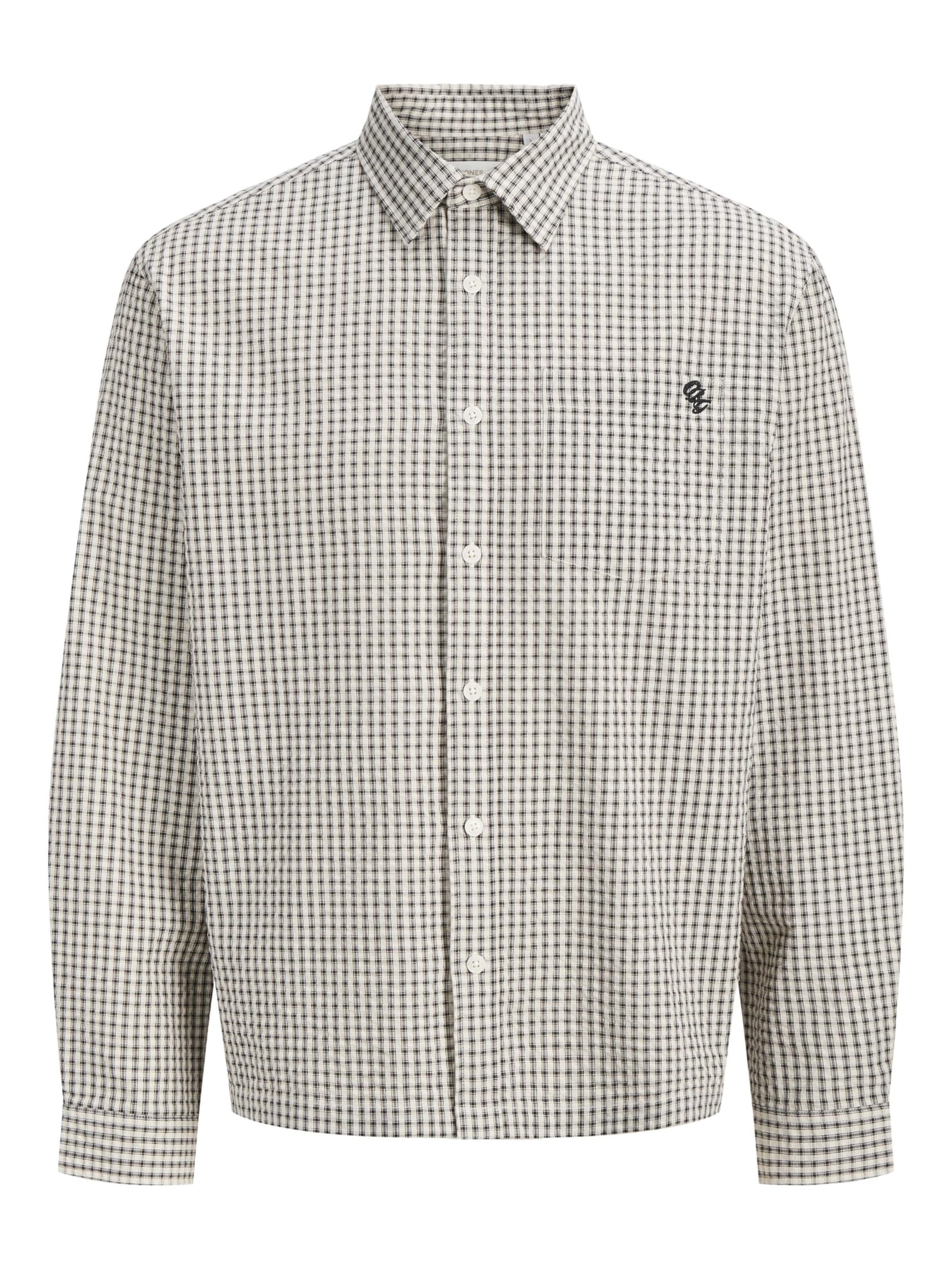 JACK & JONES - Ajuste confortable Camisa 'JORMenton' en blanco: frente