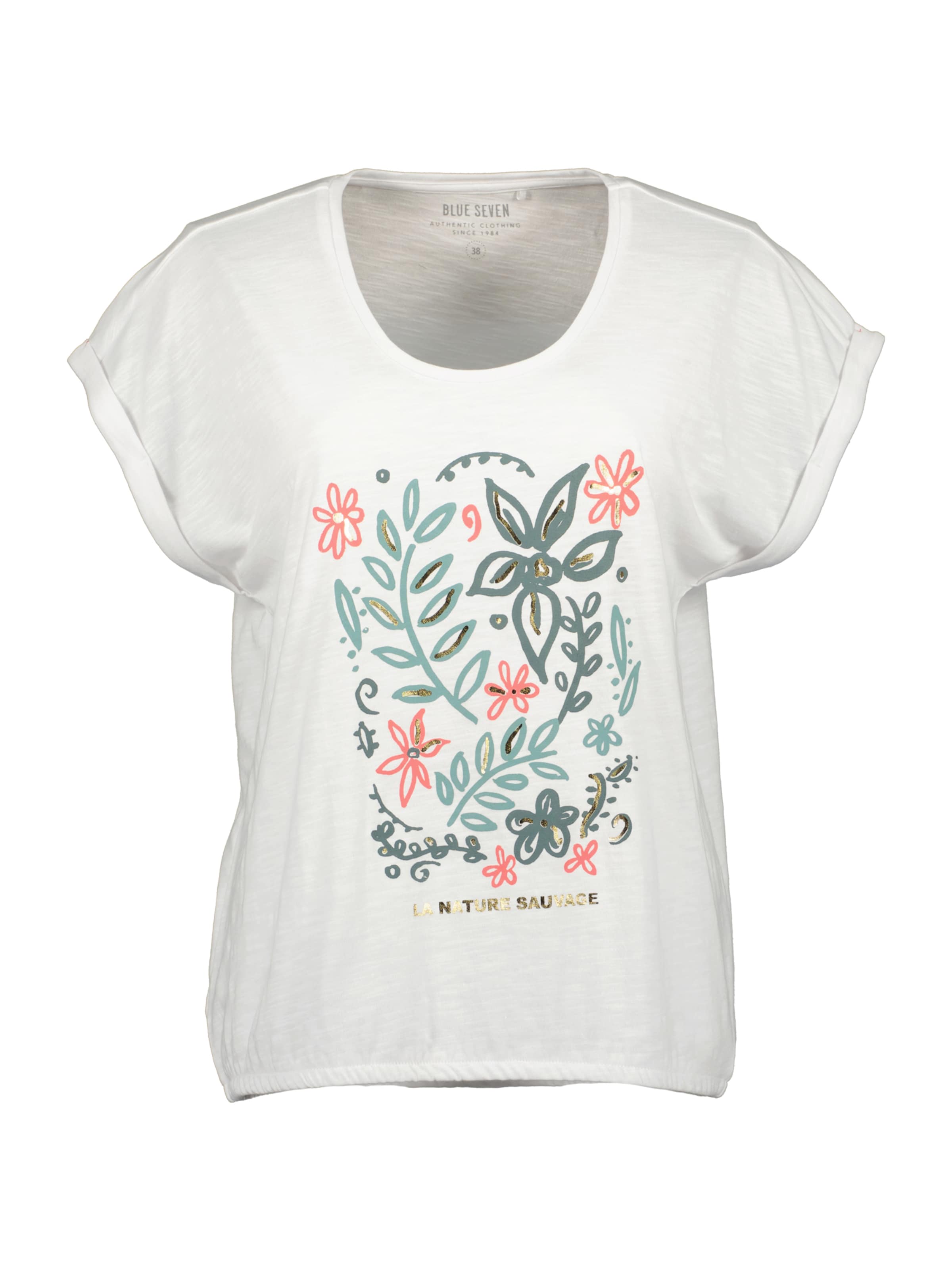 T-shirt BLUE SEVEN en blanc : devant