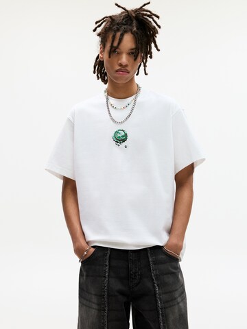T-Shirt 'STWD' Pull&Bear en blanc