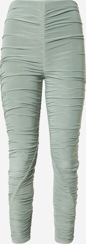 Public Desire Skinny Leggings in Green: front