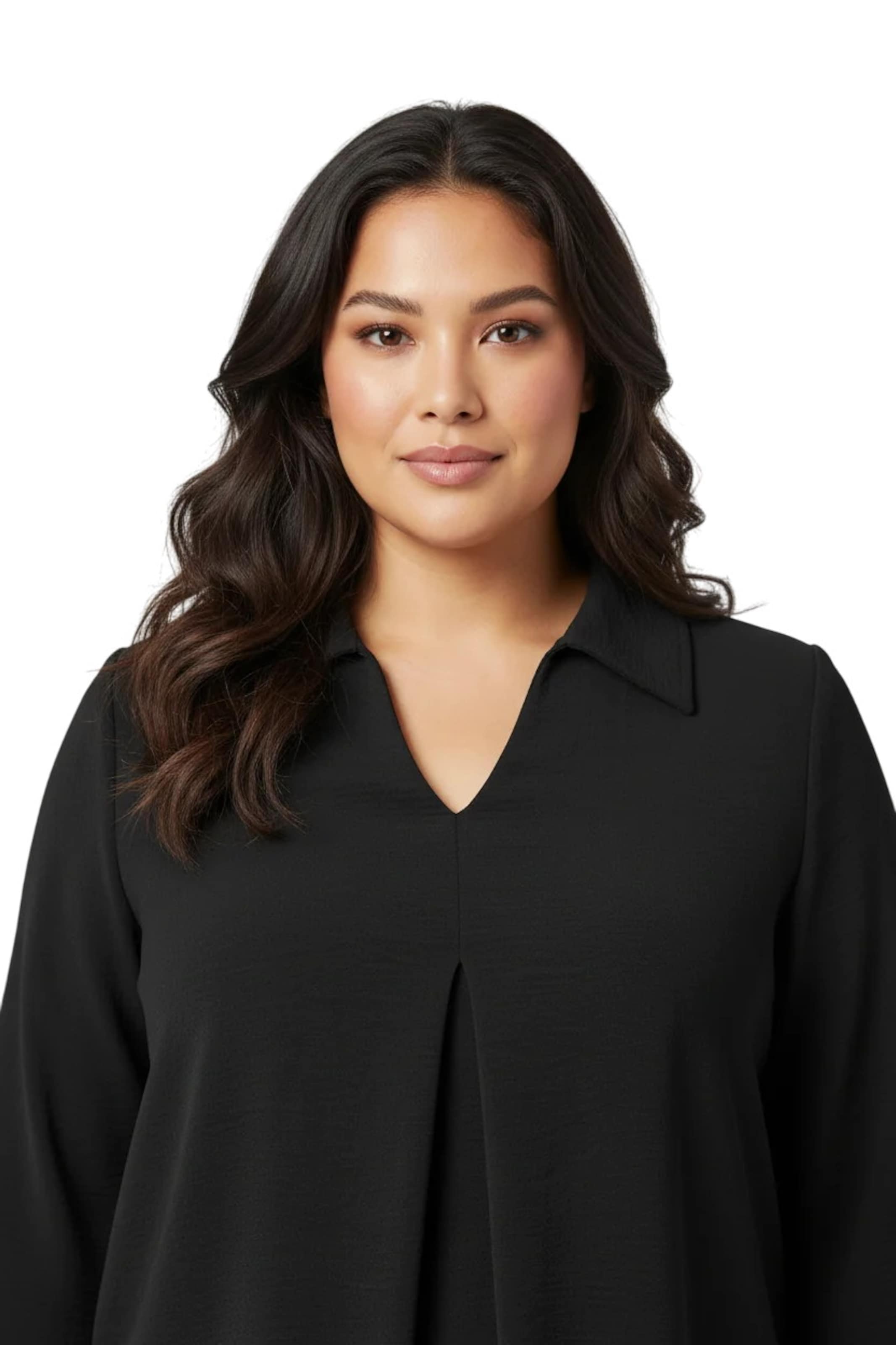 Shape Of You Bluse in Schwarz