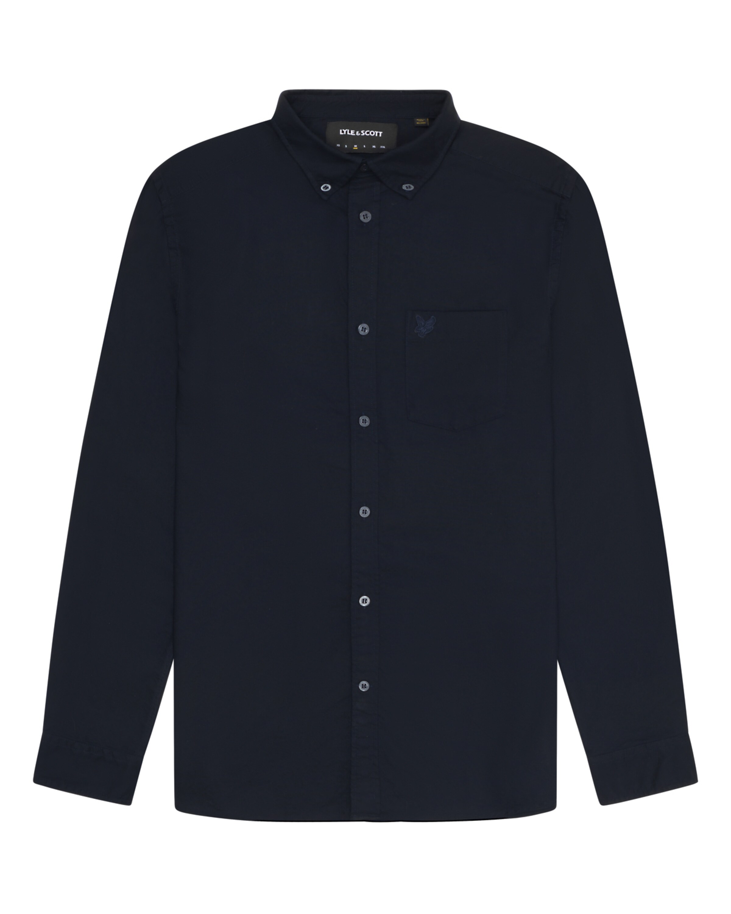Lyle & Scott Regular fit Overhemd in Blauw: voorkant